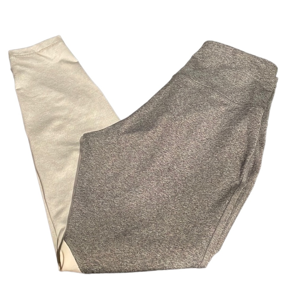 Old Navy Elevate Legging Go Dry Active M Medium Athletic Pants Gray Pink Yoga